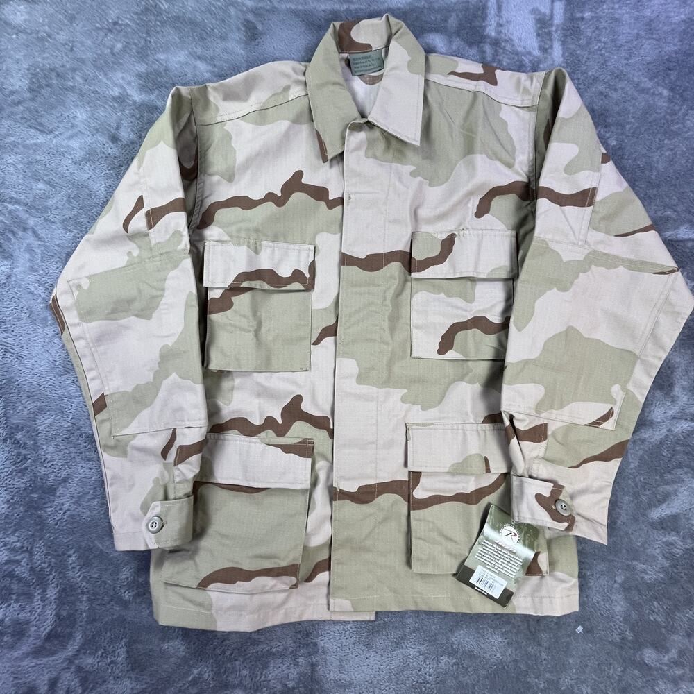 Rothco BDU Jacket Mens Medium Regular Desert Camo Military Shirt Ripstop Tactica